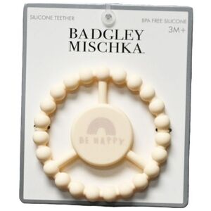 Badgley Mischka Silicone Baby Teether Be Happy Teething